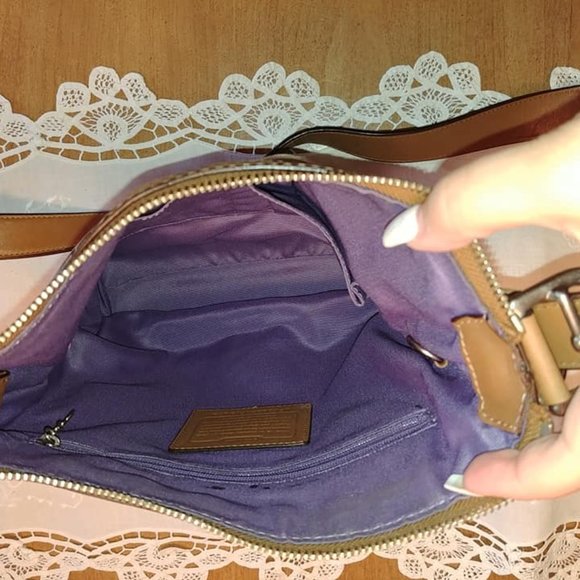 Auth Coach Signature Canvas 13079 Adjustable Shoulder Cross Body bag - Picture 8 of 9